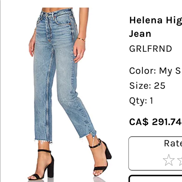 GRLFRND Helena High-Rise Straight Denim - Picture 6 of 6